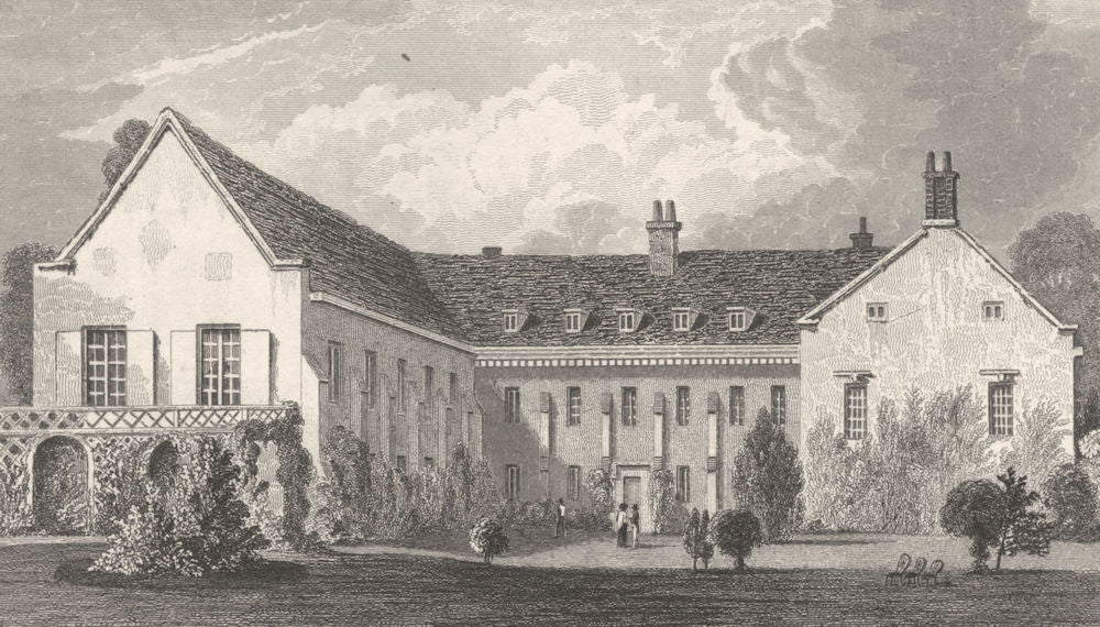 KENT. The Fryars at Aylesford, Kent. (Winkles) 1828 old antique print picture